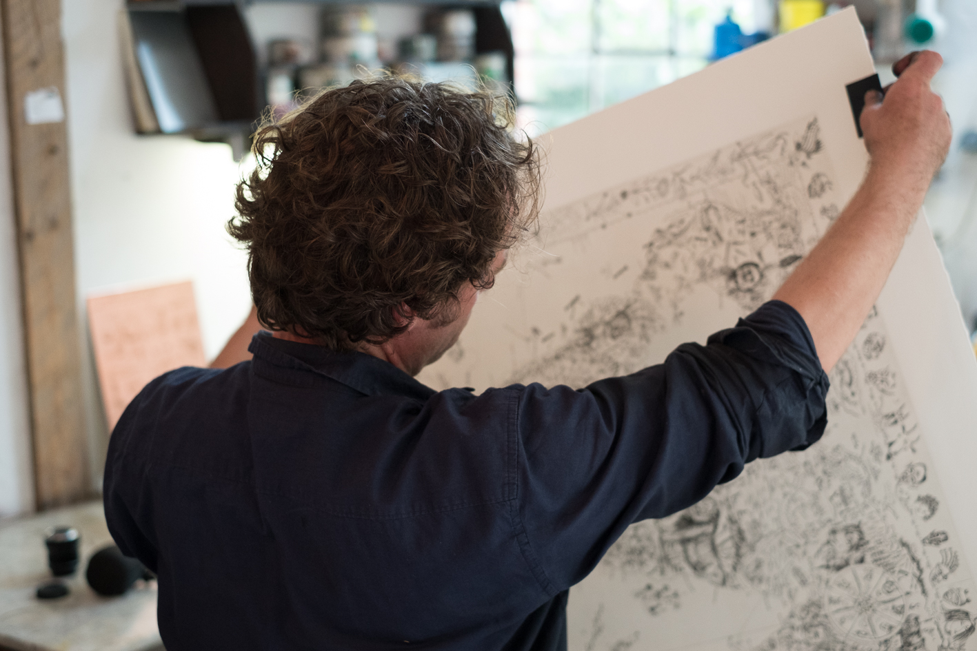 Abnahme des Druckbogens